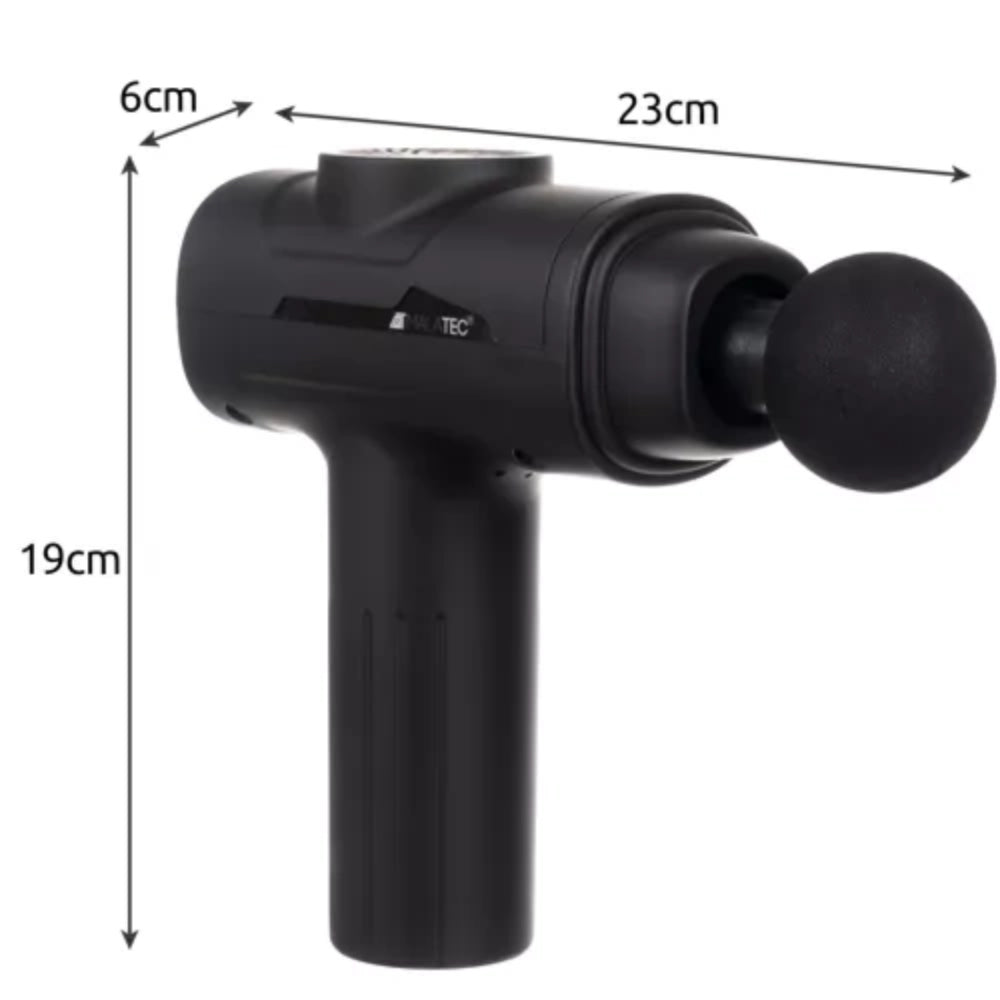 Massagepistol med 8 massagehoveder