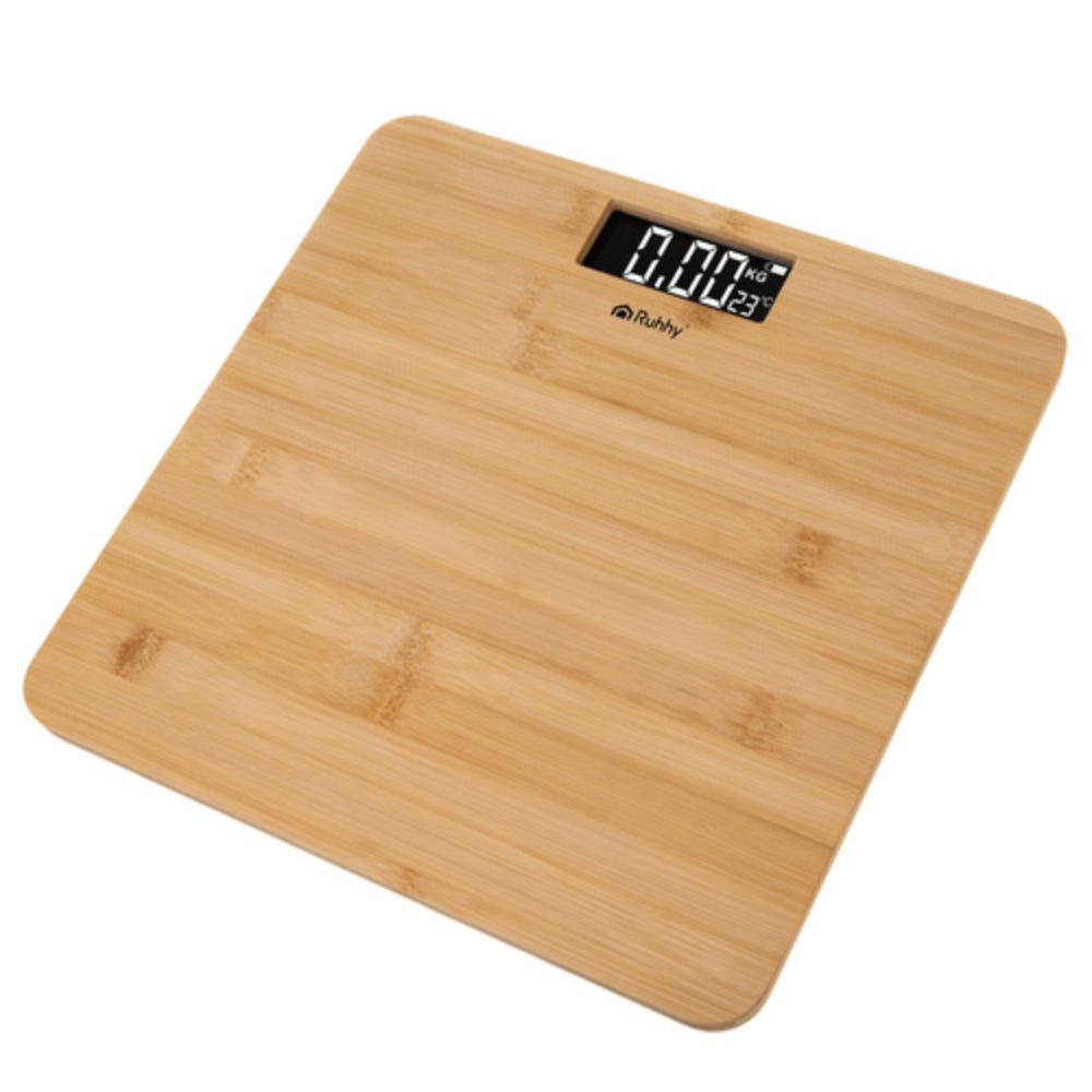 Badrumsvåg LCD-display – Bambu