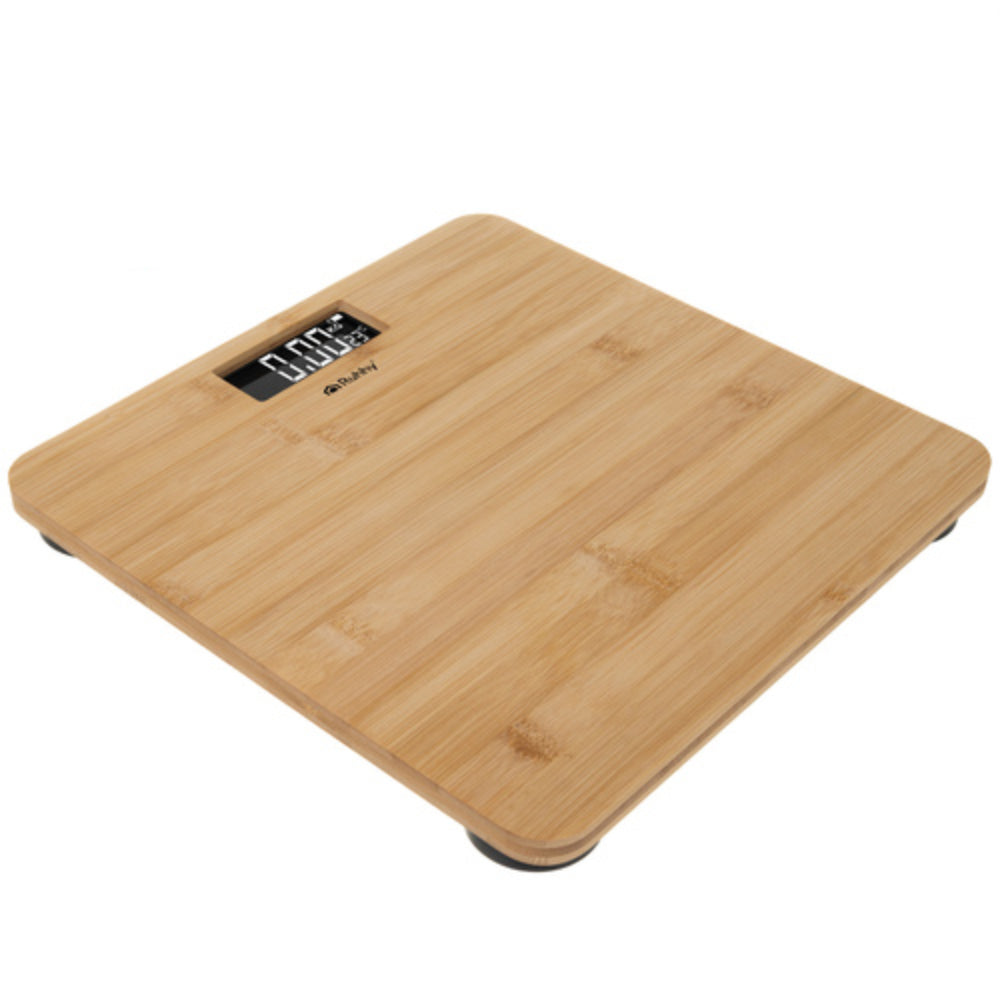 Badrumsvåg LCD-display – Bambu