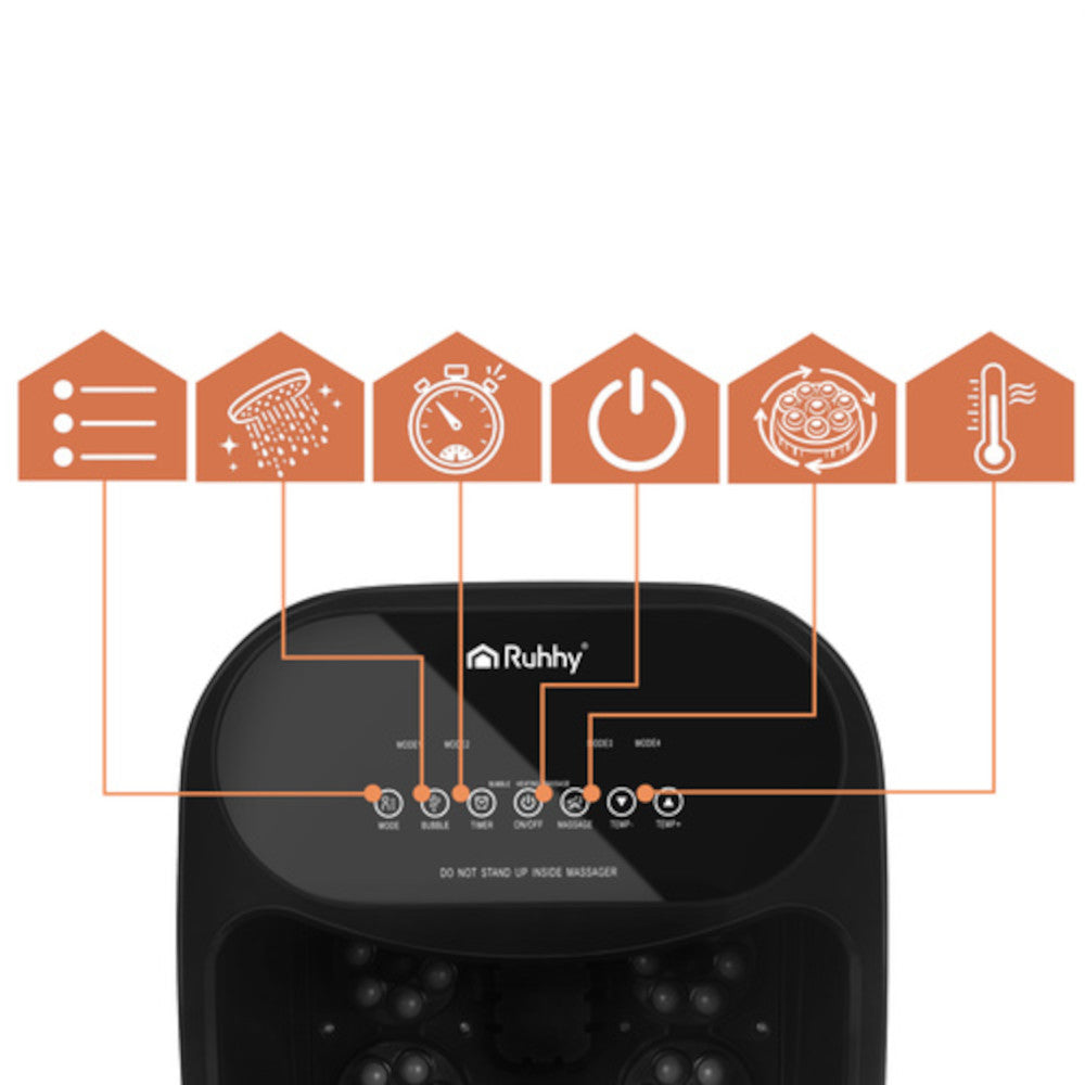 Fotspa Pro med värme & massage