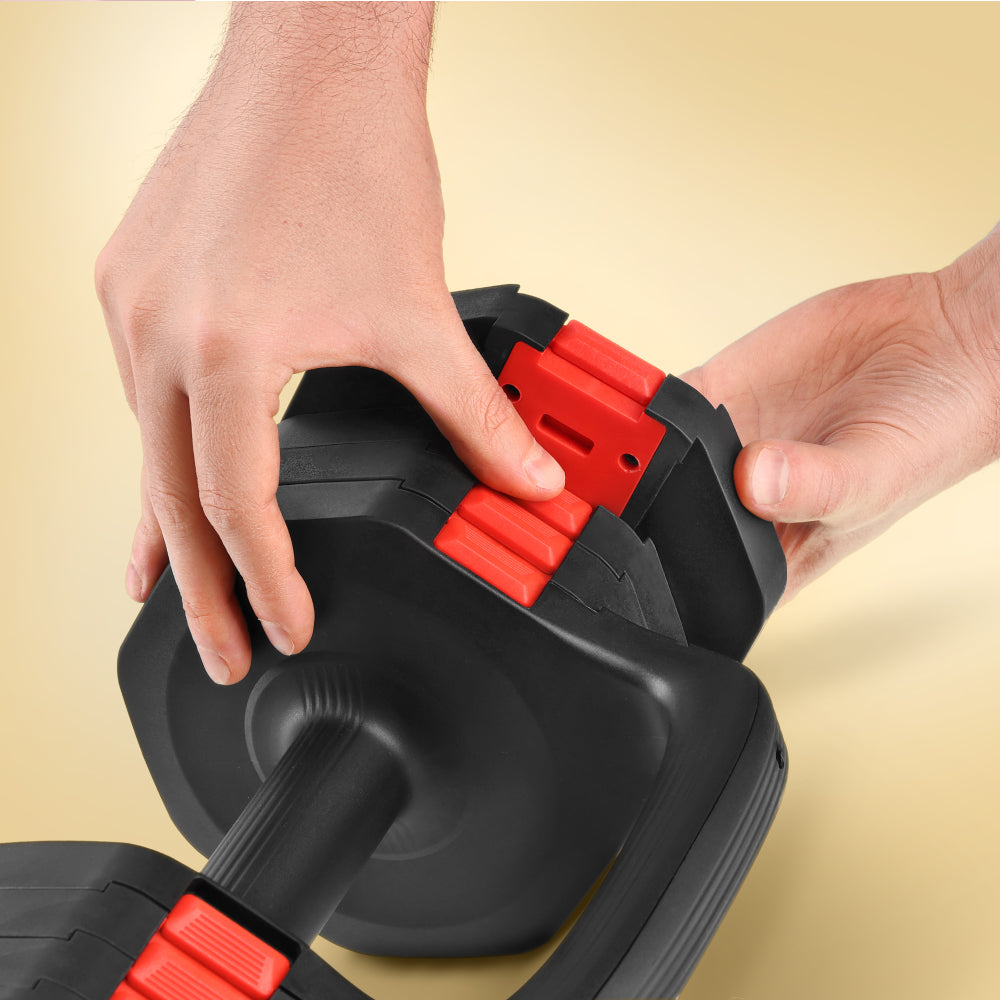 HMS 3-i-1 justerbar hantel, kettlebell och armhävningshandtag