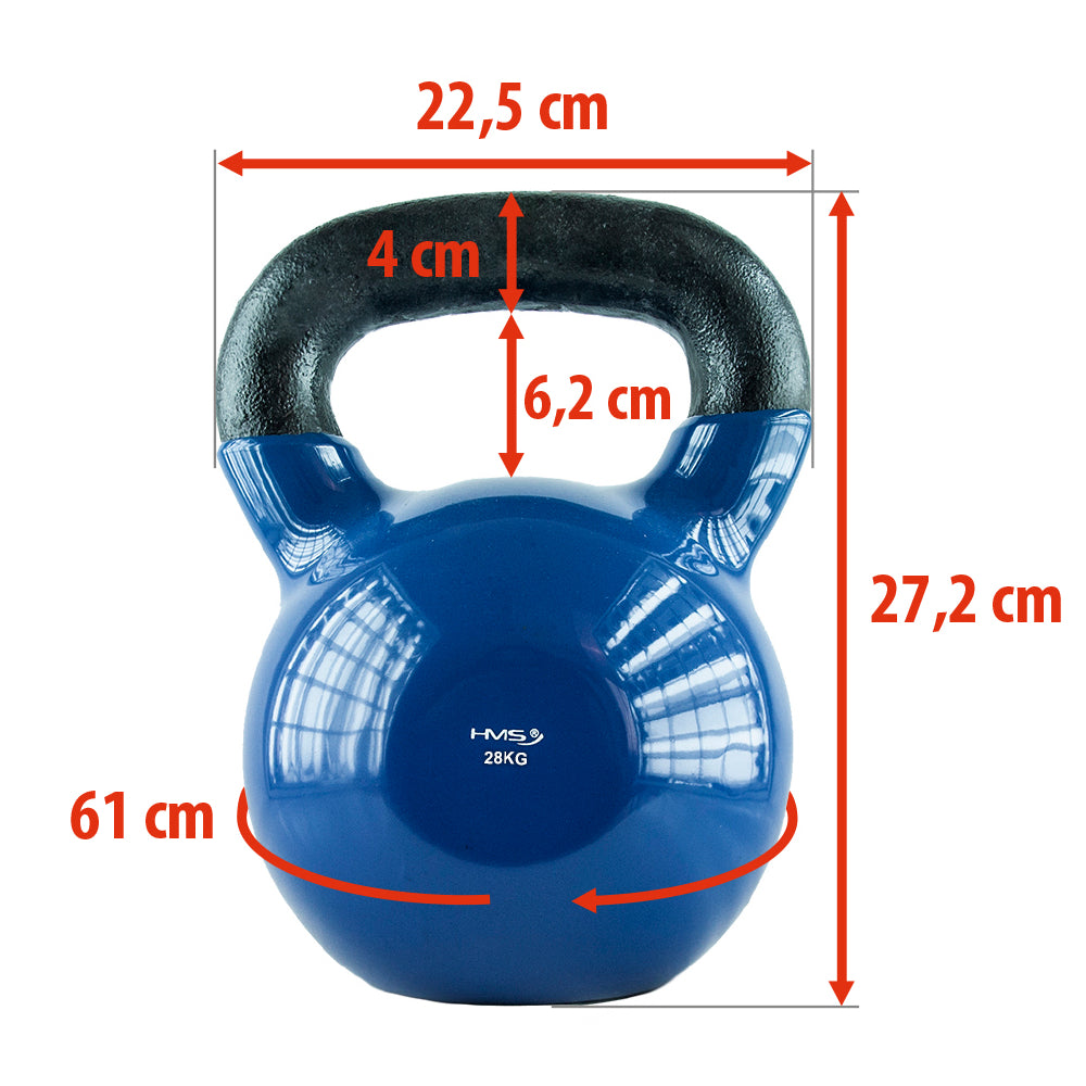 HMS Støbejern Kettlebell - 28 kg