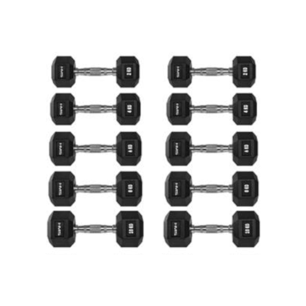Hexagon hantelset 2-10 kg