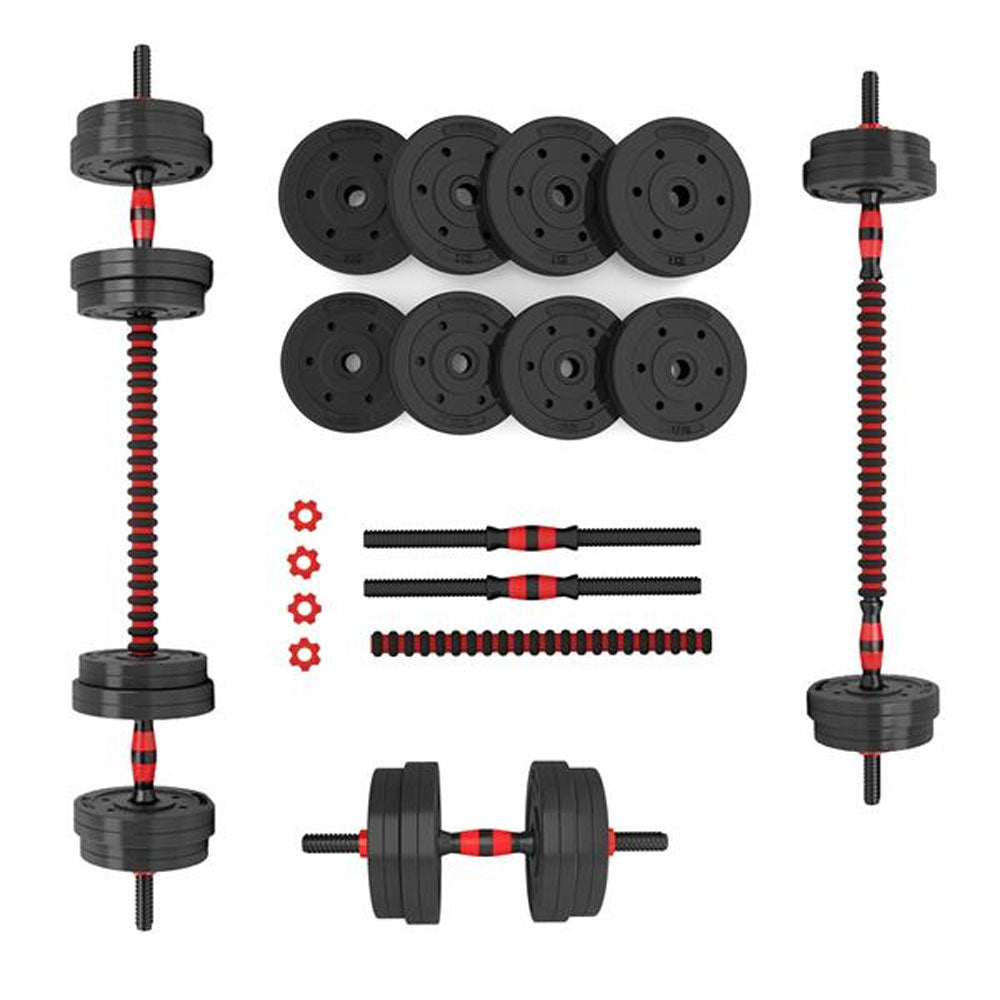 Justerbart hantel- och skivstångsset 15 kg
