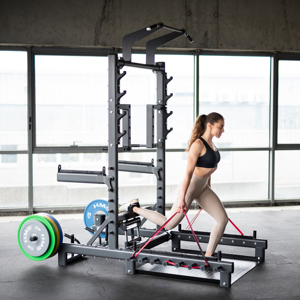 HMS Squat Rack med Hip Thrust