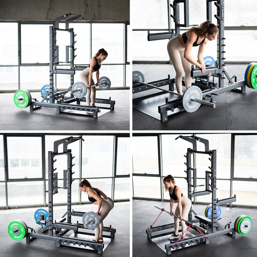 HMS Squat Rack med Hip Thrust