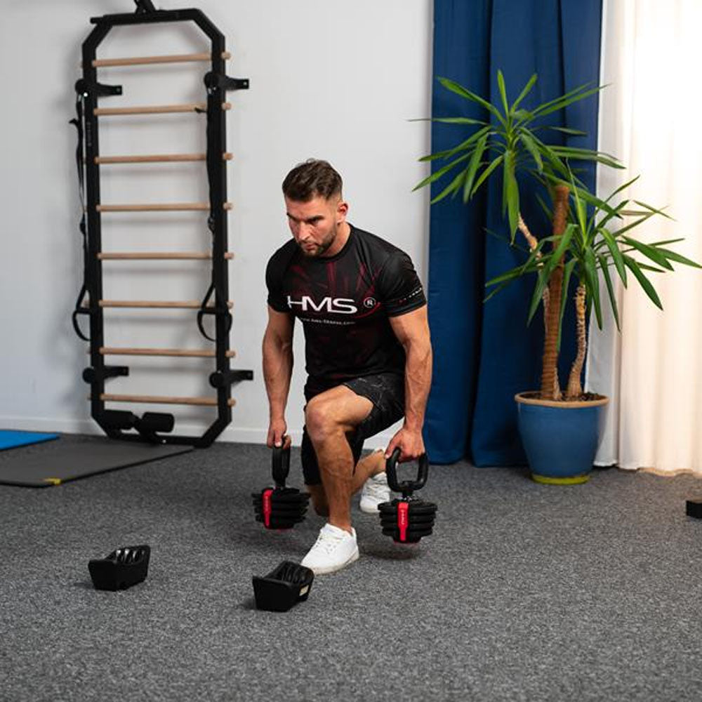 3-i-1 Träningsset 40 kg (Hantlar, Skivstång & Kettlebell)