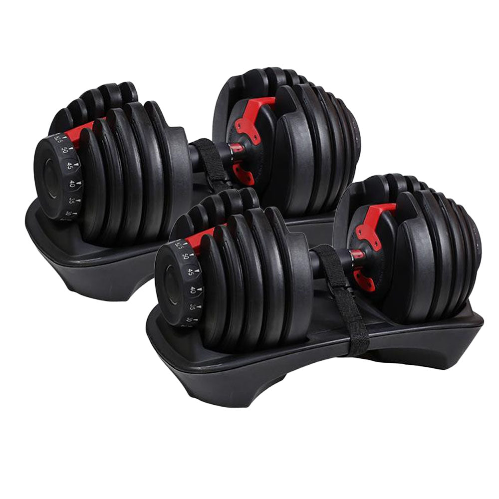 Justerbara hantlar 2-24 kg - Set