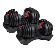 Justerbara hantlar 2-24 kg - Set