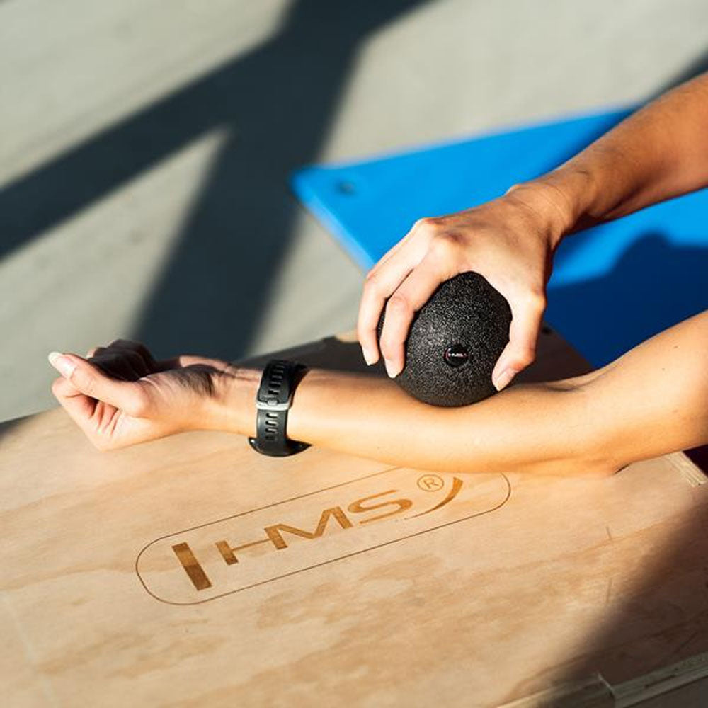 Massagebold Sort - Ø12 cm