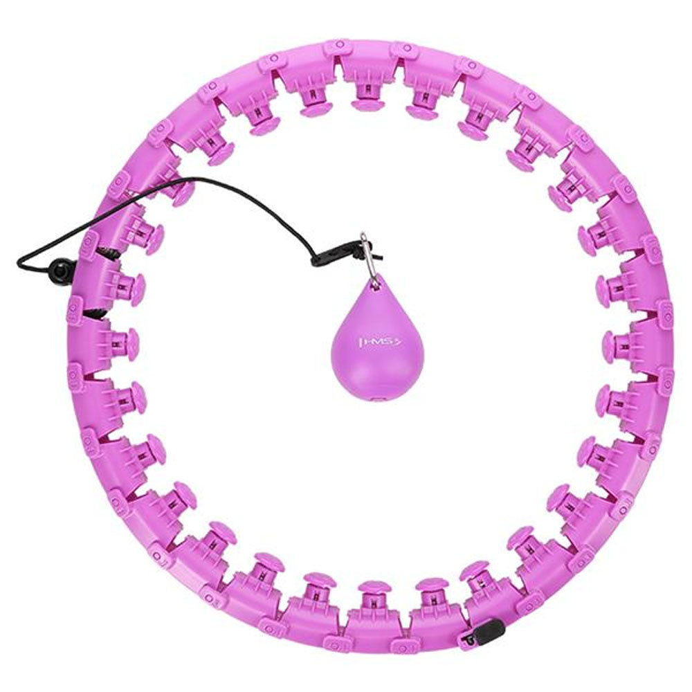 HMS Smart Justerbar Plus Size Hula-hoop-ring med Vikt (Lila)