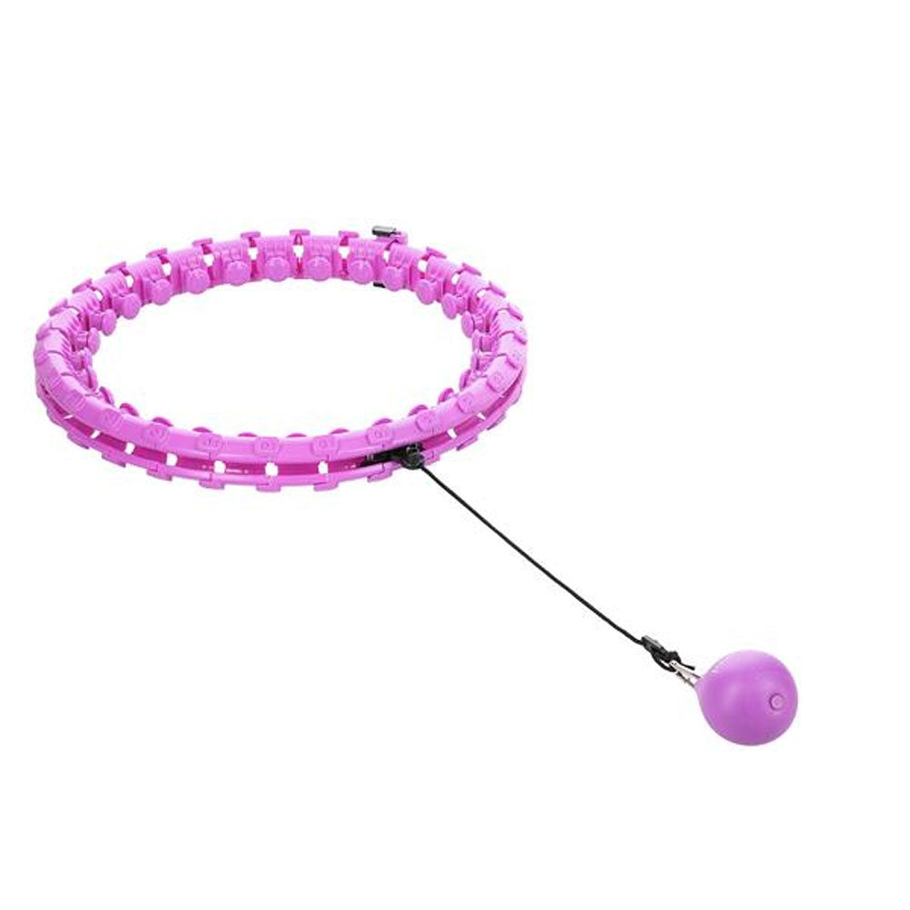 HMS Smart Justerbar Plus Size Hula-hoop-ring med Vikt (Lila)