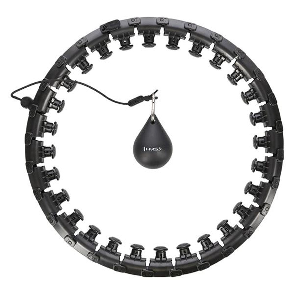 HMS Smart Justerbar Plus Size Hula-hoop-ring med Vikt (Svart)
