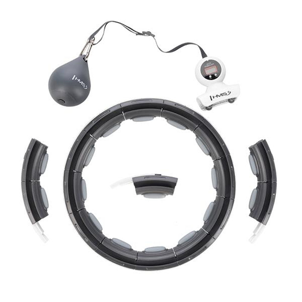 HMS Smart Justerbar Hula-hoop-ring med Vikt (Svart/Vit)