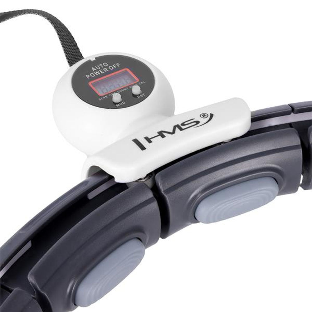 HMS Smart Justerbar Hula-hoop-ring med Vikt (Svart/Vit)
