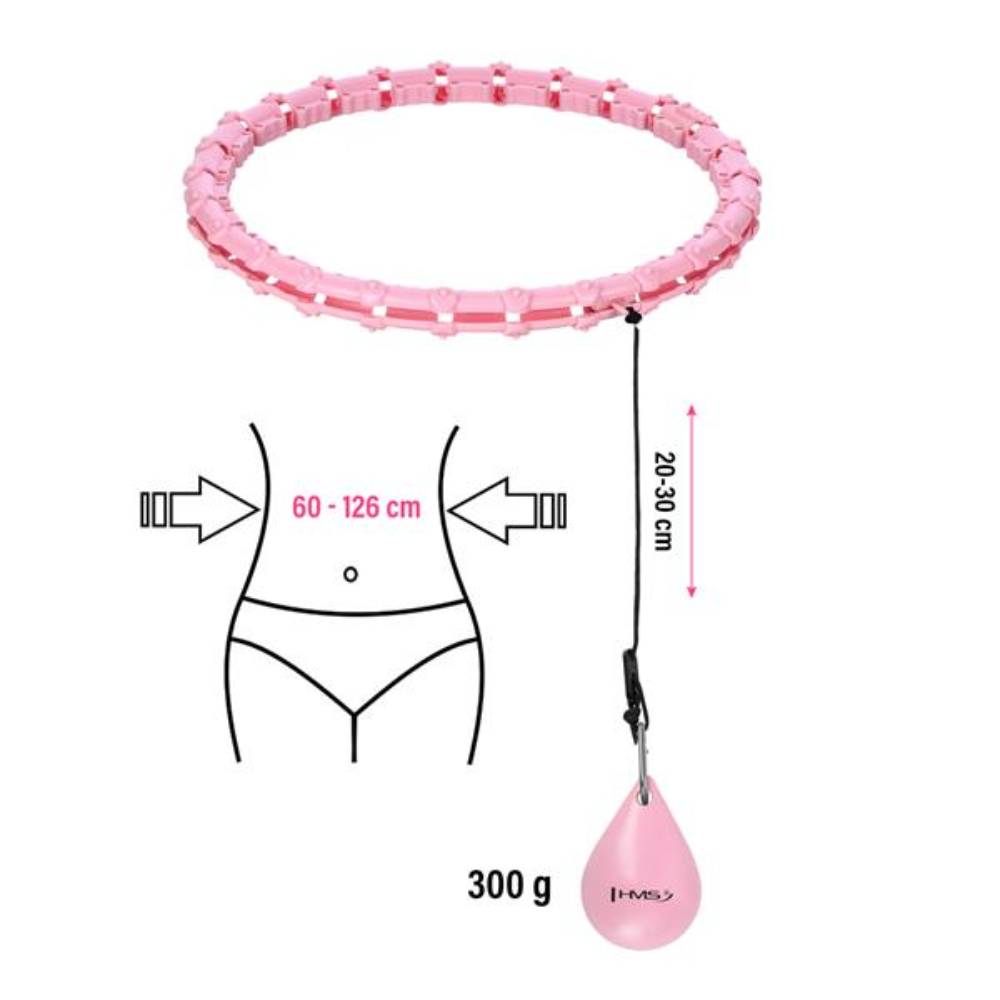 HMS Smart Justerbar Plus Size Hulahoppring med Vikt