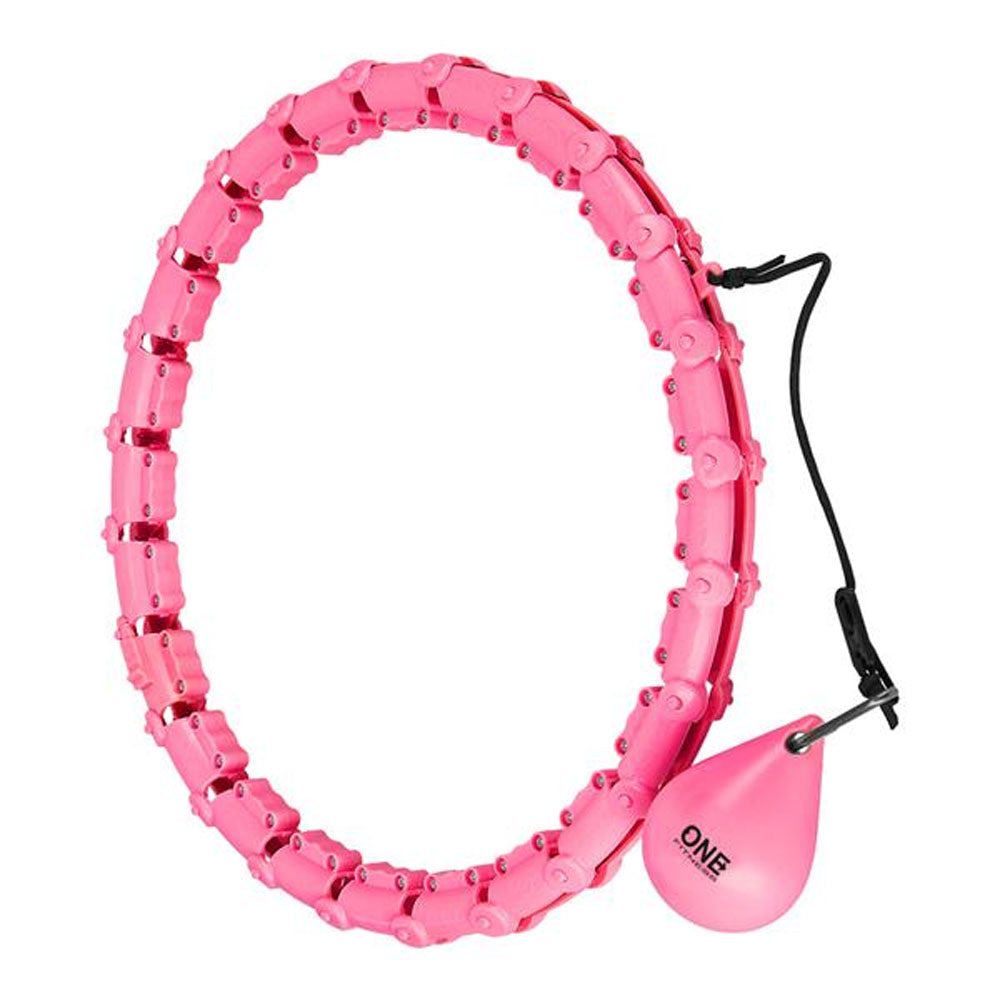 ONE Smart Justerbar Hulahopring med Vægt (Pink)