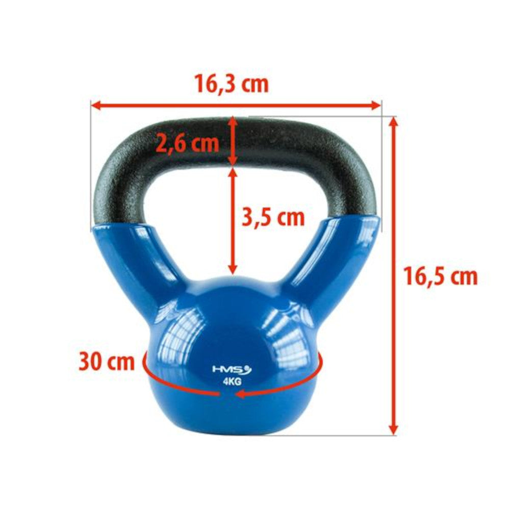 HMS Støbejern Kettlebell - 4 kg