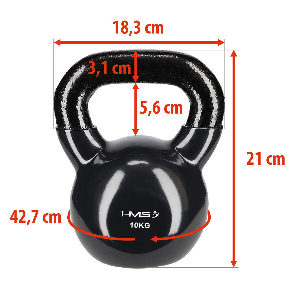 HMS Vinyl Kettlebell - 10 kg