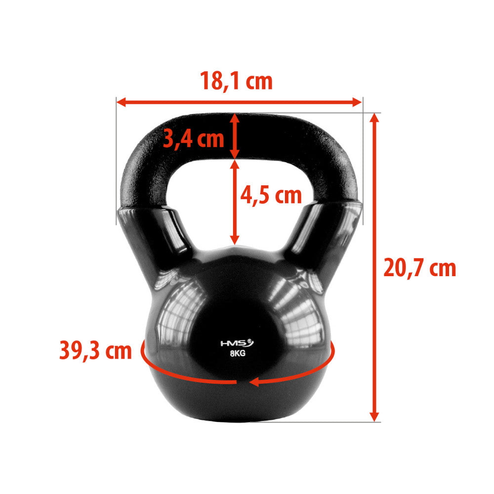 HMS Vinyl Kettlebell - 8 kg