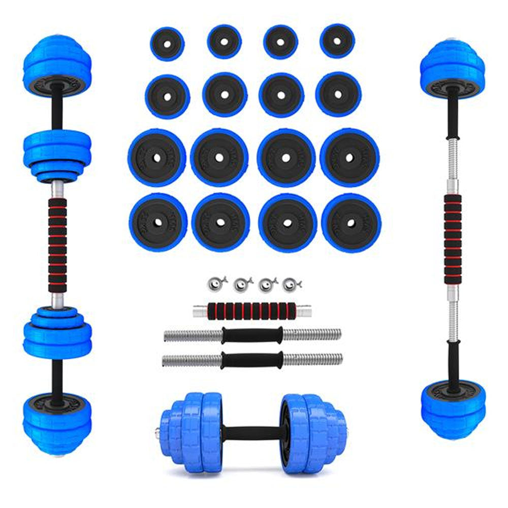 Justerbart hantel- och skivstångsset 30 kg