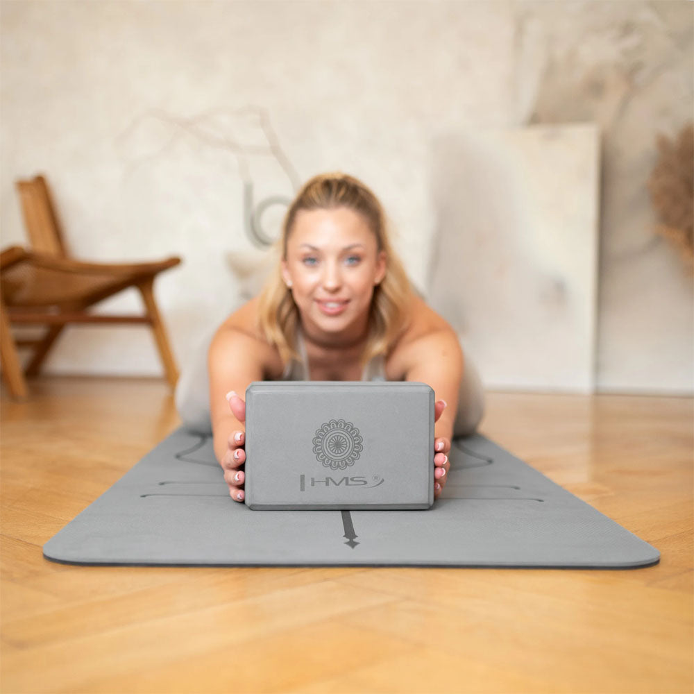 Yogablock grått