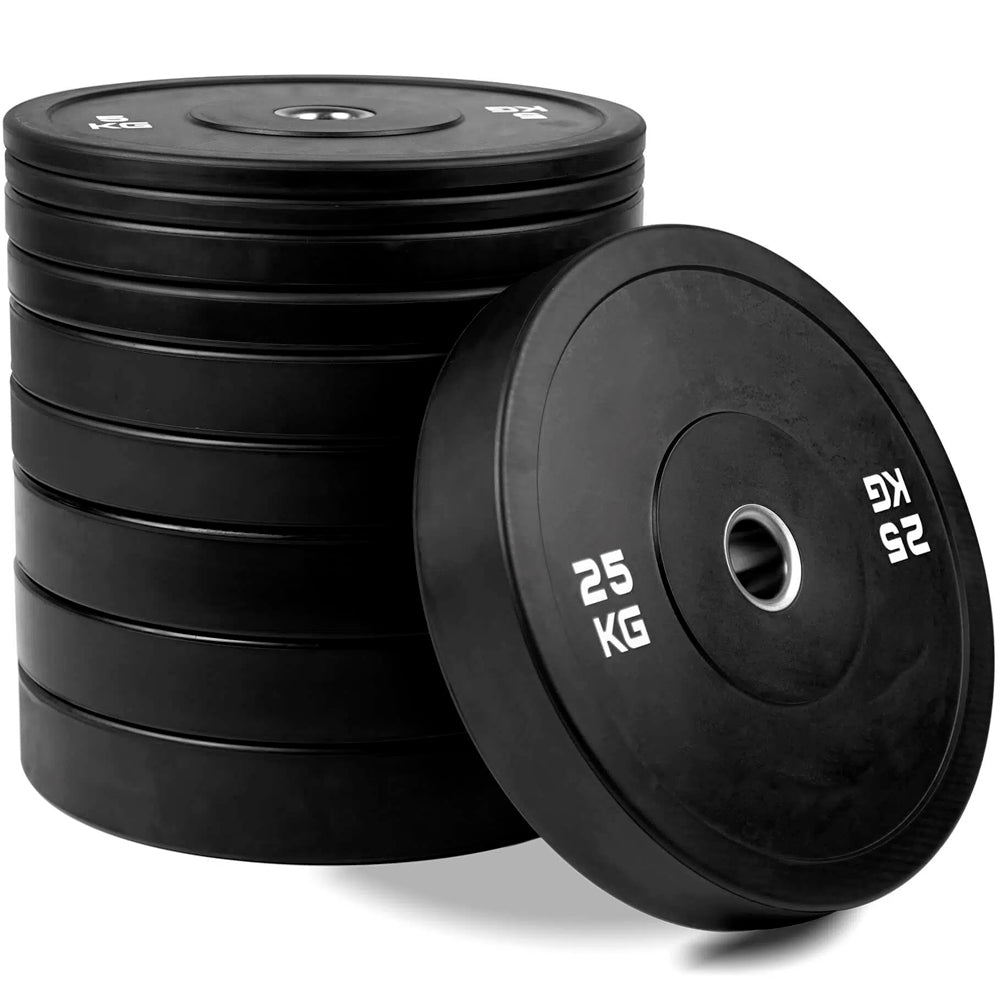 Bumper Plates-set - Svart - 150 kg