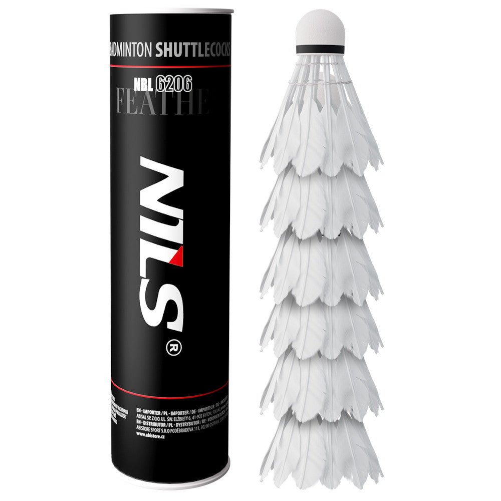 NILS Badmintonbollar 6-pack