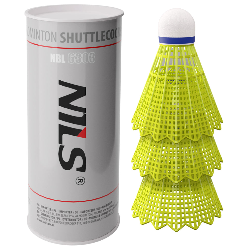 NILS Nylon badmintonbollar 3-pack