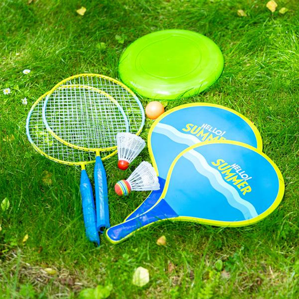 NILS Sommersæt 3-i-1 (Badminton, Strandtennis & Frisbee)