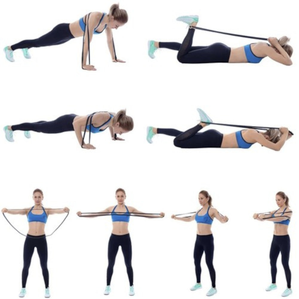 Powerband Træningselastik Sæt (2-40 kg)
