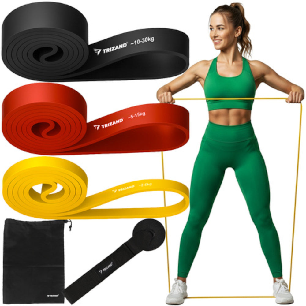 Powerband träningsgummibandsset (2–30 kg)