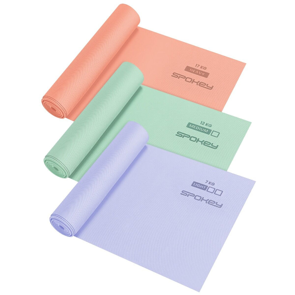 Spokey Træningselastikker 3-pak (7-17 kg)