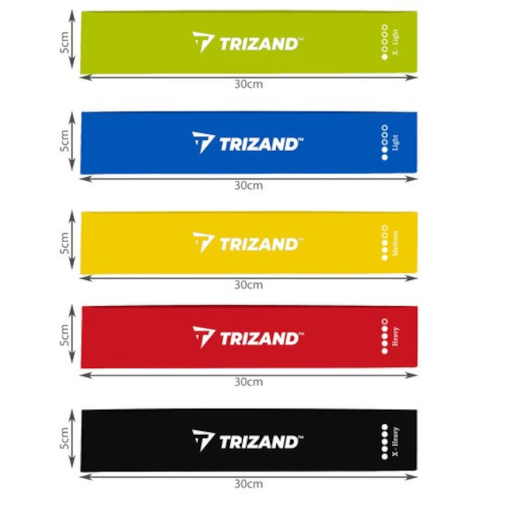Träningsgummiband 5-pack