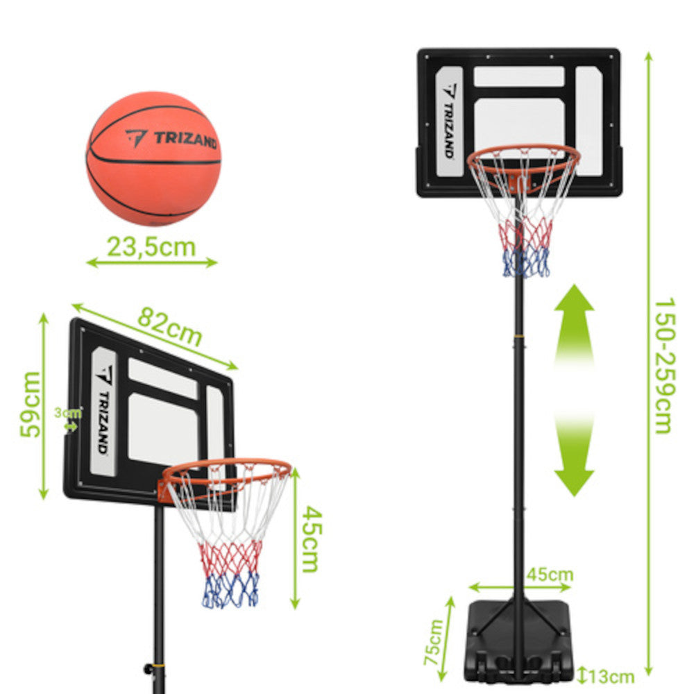 Basketkorg Flyttbart basketstativ