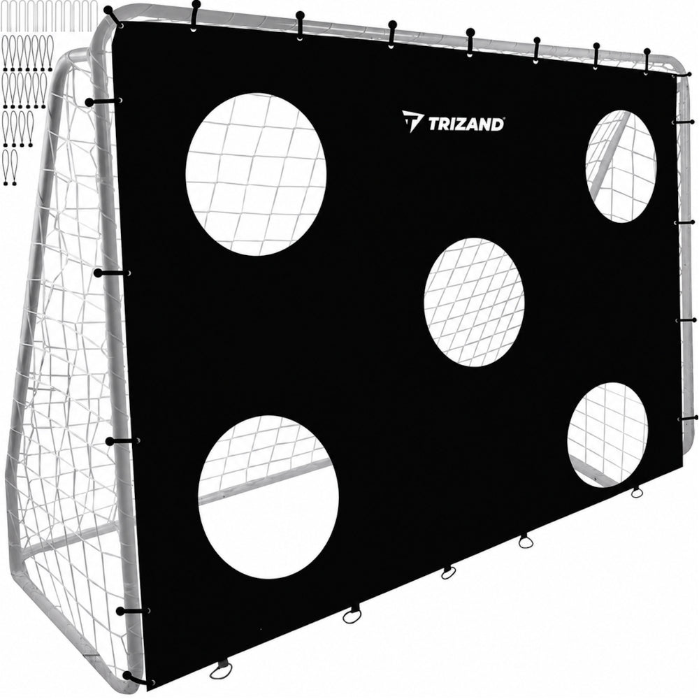 Trizand Fotbollsmål 240x170 cm + Målduk för skotträning